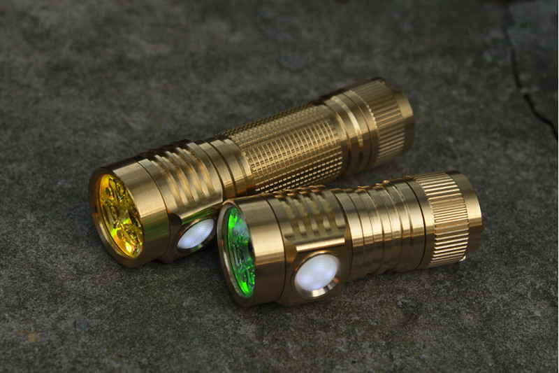 Emisar D4V2 Brass Quad 18650 High Power LED Flashlight