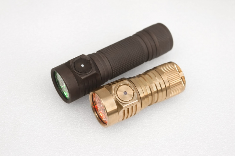 Emisar D4V2 Brass Quad 18650 High Power LED Flashlight